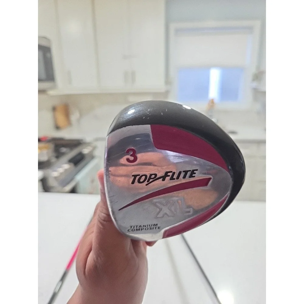 Top Flite XL Driver 460cc Titanium Composite & 3 Wood Graphite Medium Firm Flex